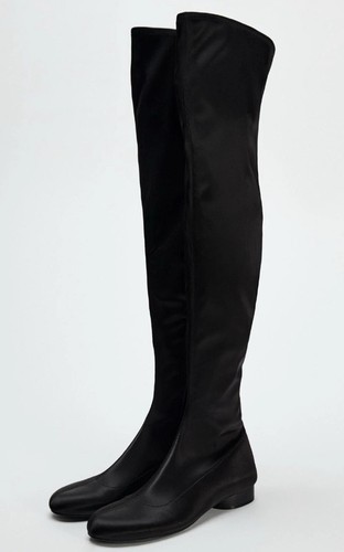 Zara black over the knee - black, boots