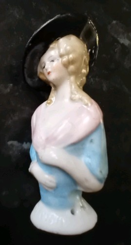Vintage porcelain pin cushion - vintage,