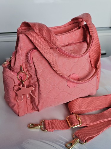 Kipling coral pink handbag - kipling,