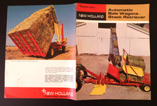 1968 Sperry Rand New Holland Automatic Bale Wagons Stack Retriever Brochure