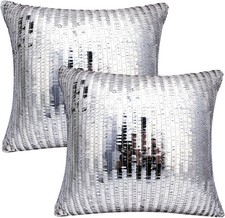 Silver Cushion Covers - 2pcs