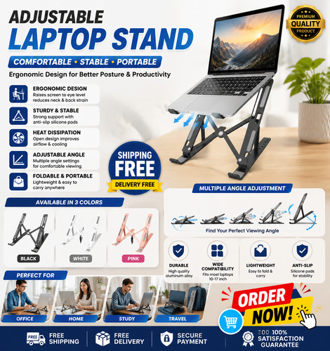 Portable laptop stand - portable,