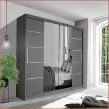Sliding Wardrobe with Mirror Doors | Modern Sliding Door Wardrobe for bedrooms