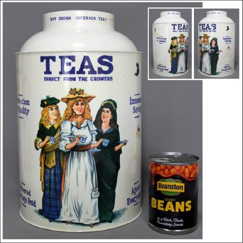 Vintage large toleware - x, teas