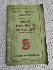 Singer 29K71 & 29K73 Free-Arm Leather Patcher Instruction