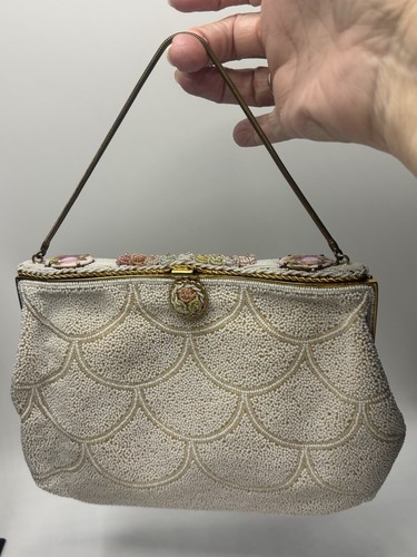 Vintage victorian beaded - beaded, purse