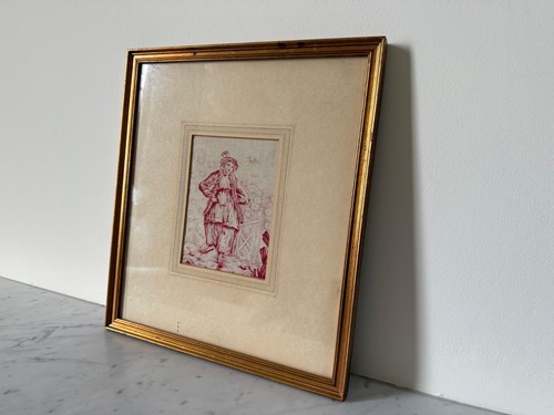Antique c19 toile jouy - antique,