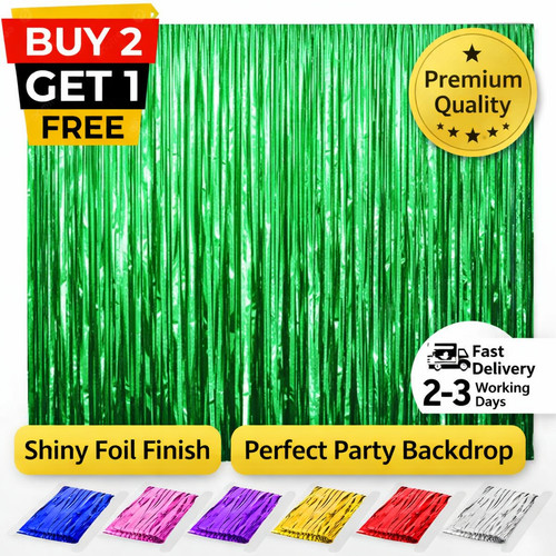 Foil fringe tinsel - 2m-3m,
