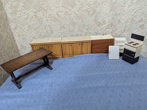 Vintage dolls house kitchen - vintage,