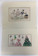 Antique Framed Steel Engravings  1800s Hand Coloured S Coper Lot Of Two