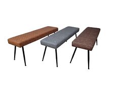 'ModaNuvo' Modern PU Leather Industrial style Kitchen Dining Bench