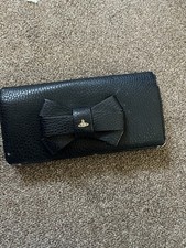 Vivienne Westwood Black Leather Purse Wallet