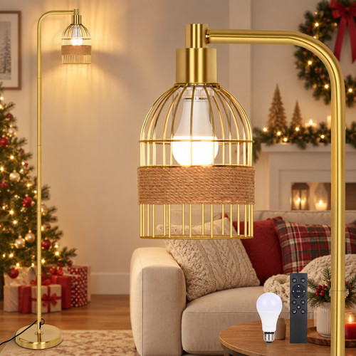 Gold floor lamp - floor, with