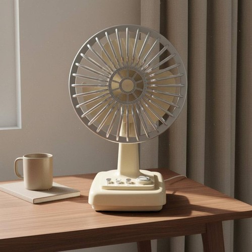 Mini retro desk fan - mini,