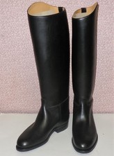 Regent Pro Euro Black English Leather Long Riding Boots  Various Sizes Available