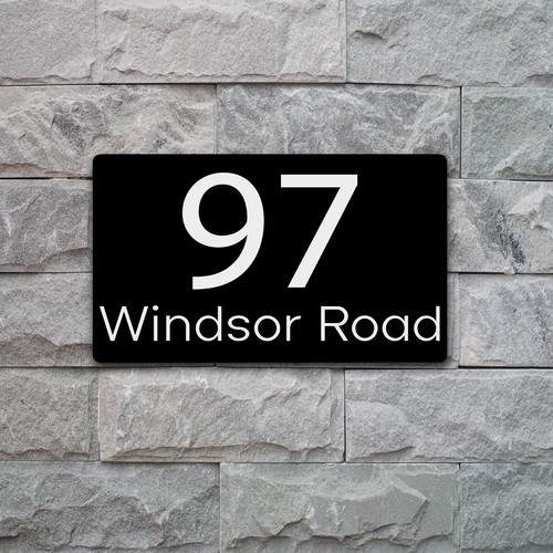 Laser house number plaques - laser,
