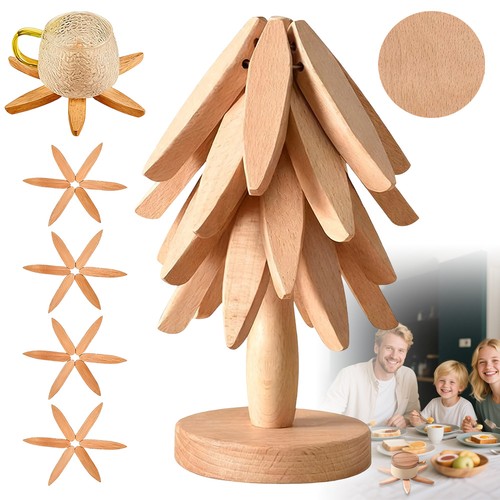 Wooden trivet trees - wooden,