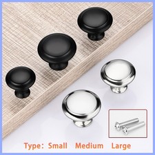 2-20pcs Door Knobs Cabinet Handles Cupboard Drawer Kitchen Stainless Steel DIY