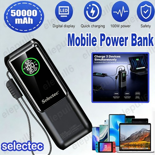 Power bank 50000mah usb - power, fast