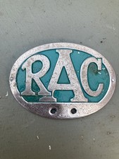 Vintage 1950's 60's Classic car RAC oval badge hard to find