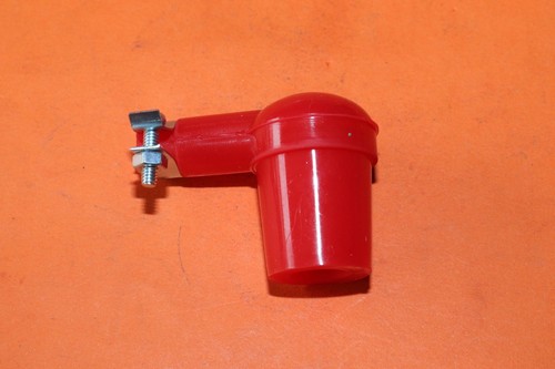 Red screw rubber spark plug - red,