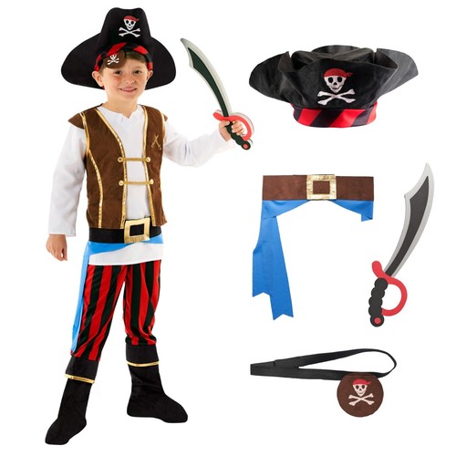 Kids pirate costume toy - pirate, +