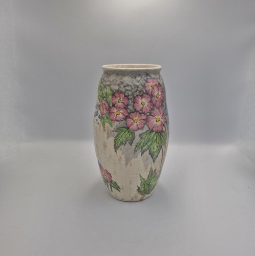 Vintage floral decorated vase - vintage,