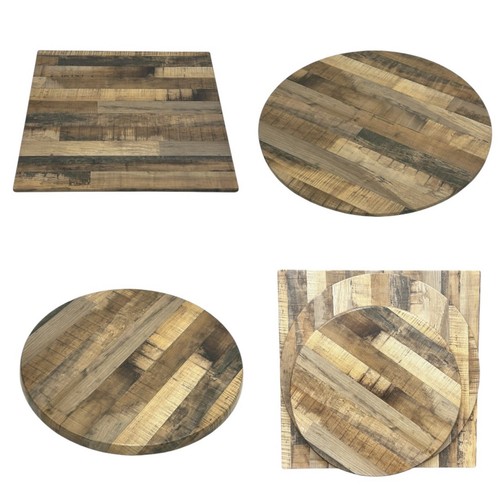 Outdoor cafe table tops