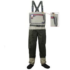 Fly Fishing Stocking Foot Chest Waders Affordable Breathable Waterproof Trousers