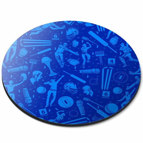 Round mouse mat blue - -,