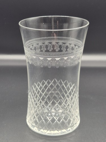 Antique cut and etched - etched, lady