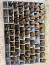 Gravograph full brass Gothic letter set two size of caps 20mm & 18 mm 