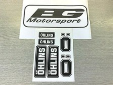 Set of Ohlins Stickers Black & White