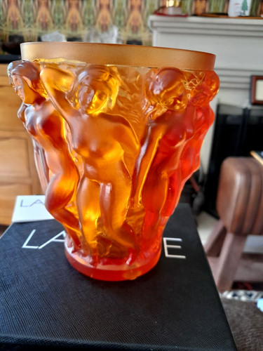 Lalique bacchantes vase - lalique,