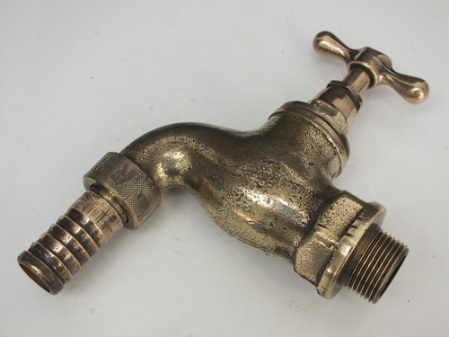 Large vintage brass water - water, tap