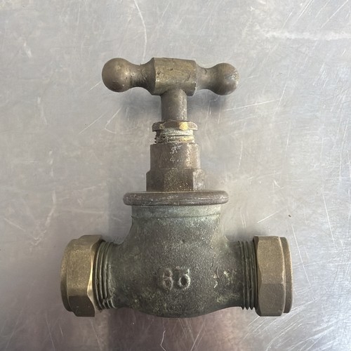 Antique brass water valve tap - antique,
