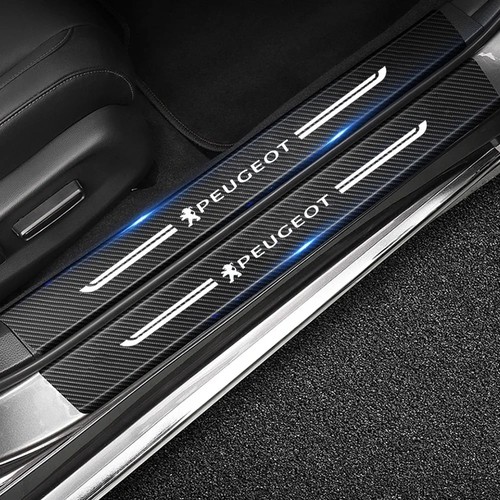 Car door sill protector carbon - door,