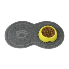 Grey 8 Shaped PVC Cat Dog Mat