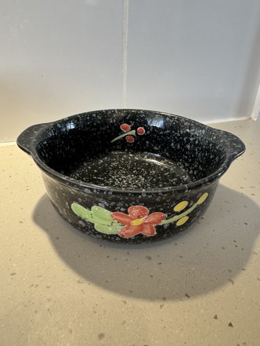 Vintage stoneware pan bowl - stoneware,