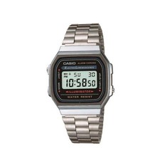 Casio A168W-1 Men’s Classic Digital Watch Stainless Steel Illuminator