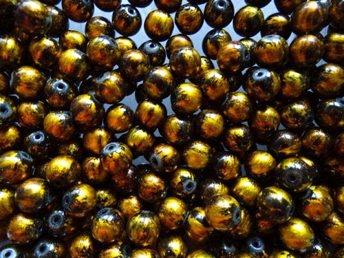 Old gold black 10mm - on,