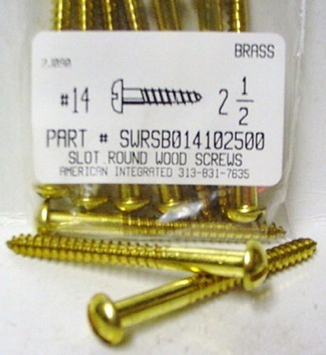 14x2 round head slotted - #14x2-1/2,