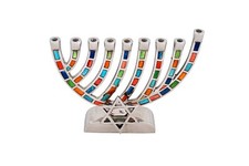 9 Branch of Israel Menorah Candle Menorah Holder Collection for Hanukkah Shabbat