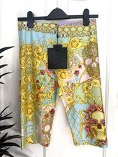 Philipp Plein Women’s UK Size XL Baroque Print Cycling Shorts
