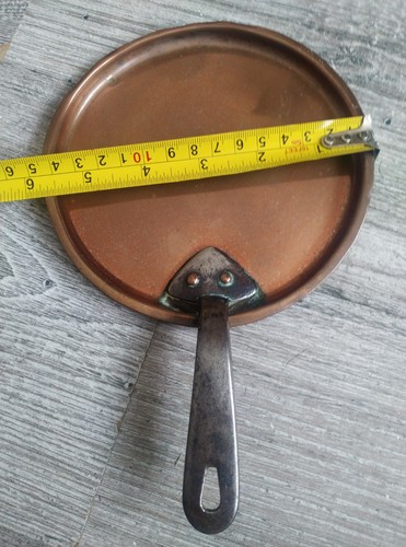 Victorian copper pan lid - victorian,