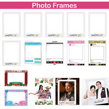 Selfie Frame Photo Booth Props Baby Shower Happy Birthday Hen Funny Party Decor