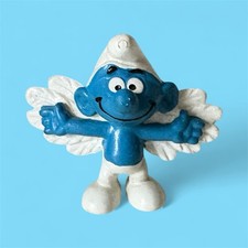Vintage Flying Angel Smurf Collectable Vinyl Figure toy 20071