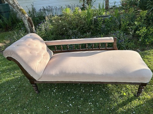 Victorian chaise longue sofa - chaise,