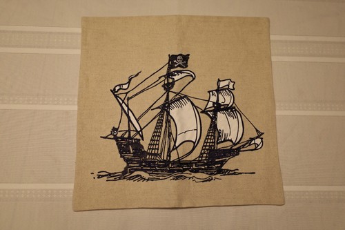 Pirate ship themed linen - pirate,