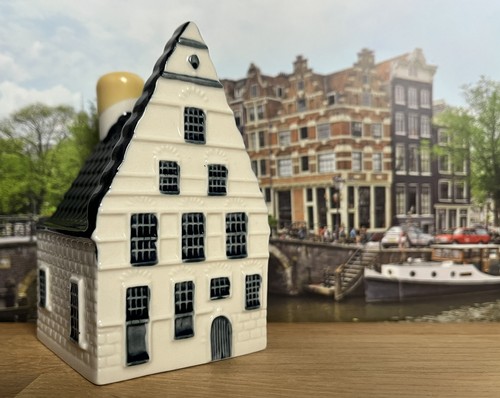 Klm delft blue - blue, house